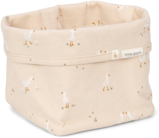 Little Dutch Wickeltischkörbchen Körbchen Korb Utensilo Organizer für den Wickeltisch Baby klein - Little Goose beige - Newborn Naturals