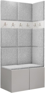 Garderoben-Set Monati I, Weiß, Farbe: Abriamo 06