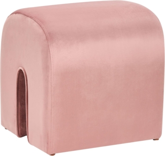 Pouf MODOC Rosa Samtstoff
