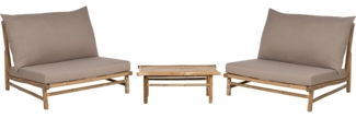 Lounge Set TODI Bambusholz Taupe