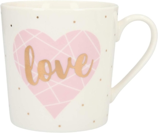 Depesche Porzellan Becher mit Sprüchen und Buchstaben