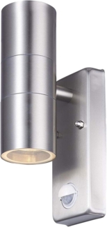 Wandleuchte Edelstahl mit Bewegungsmelder