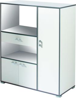 Demeyere Buzz Küchenschrank, Spanplatte und Melamin, Weiss, 90 x 112 x 40 cm