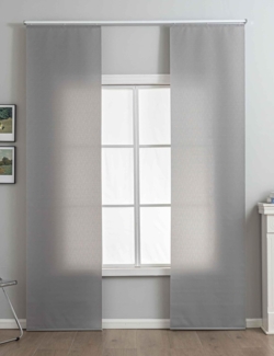 Gardinenbox Schiebegardine (2 St), Paneelwagen, blickdicht, »New Amsterdam« Strukturiert Paneelwagen 2024740-2