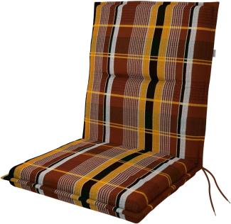 Doppler Niederlehnerauflage Spot ca. 100 x 48 x 5 cm karo rot
