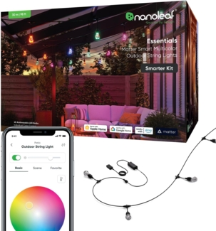 Nanoleaf Essentials Matter Smart Outdoor String Light Starter 30m