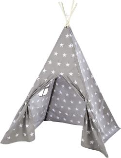 Roba 'Little Stars' Spielzelt, Polyester grau, 115 x 115 x 156 cm