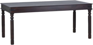 MiaMöbel Esstisch Colombo 180x90cm Massivholz Pinie Kolonialstil Indien Indisch