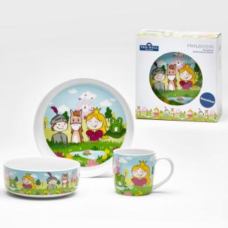 Van Well Kindergeschirr Set 3-teilig Prinzessin