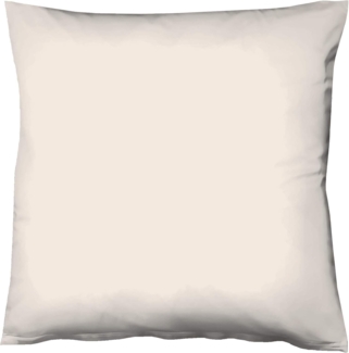 Fleuresse Mako-Satin Kissenbezug Bezug 80x80 cm uni mit RV 9050 porzellan