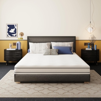 EGO HOME Matratze 90x200 Härtegrade H2 und H3 18cm Höhe, 2 in 1 Kaltschaummatratze aus Gel Memory Foam, Wendbare Schaumstoffmatratze 7-Zonen Ergonomisch und Atmungsaktiv, Öko-Tex Zertifiziert