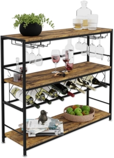 Lenmar Weinregal Weinregal aus Metall, Flaschenregal, Regale, Flaschenhalter LOFT 2-7