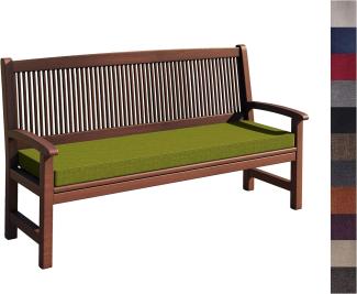 sunnypillow Bankauflage Stuhlkissen mit abnehmbarem Bezug Bankkissen Bankpolster Polsterauflage Auflage für Gartenbank viele Farben und Größen zur Auswahl (150 x 60 x 5 cm, Grün)