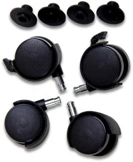 Babybay Rollensatz 4 Stk. schwarz