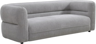 Vente-unique - Sofa 3-Sitzer - Chenille-Stoff - Grau - TALIENA