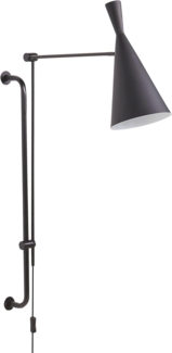 Wandlampe MARISA verstellbar Metall Schwarz