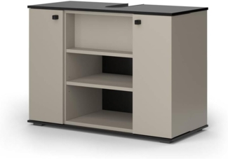 Waschbeckenunterschrank Joli Greige 80 x 59 cm mit 2 Türen Vicco