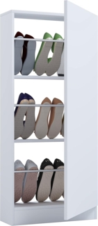 VCM Schuhschrank Fulisa 918781 Weiß H. 112 x B. 50 x T. 17 cm