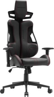 MARSGAMING MGC-Elite, Ergonomischer Gaming-Stuhl, Flexibler Anpassbarer Rückenlehne, 2D Verstellbare Armlehnen, Kippbarer Sitz, PU-Leder Finish, Bürostuhl XL-Rollen, Klasse 4 Gasdruckfeder, Rot