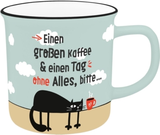 XL Tasse Becher Tee Kaffeetasse 0,55cl Geschenk Sheepworld KAFFEE 74525