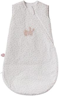 Nattou Babyschlafsack für Herbst und Winter, Aus Baumwolle (Popeline/Jersey), TOG 2, Ca. 70 cm, 0-6 Monate, Alice und Pomme, Weiß