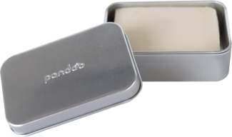 pandoo Seifenhalter Seifendose aus Aluminium mit Abtropfgitter, Breite: 9.7 cm