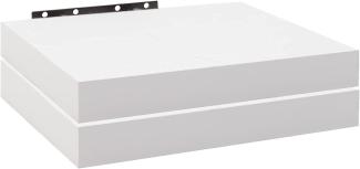 WOLTU 2X Wandregal Wandboard Bücherregal Regale für Deko Wandablagen aus MDF Holz, 2er Set Hängeregal Weiss, 30x23x3,8cm RG9371ws-2