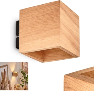 Polcura Wandleuchte Holz hell, 1-flammig