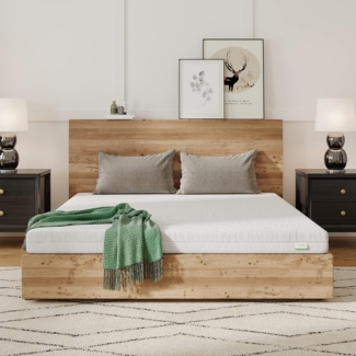 Novilla Matratze 80x190 H2 & H3 7 Zonen Kaltschaummatratze Bezug 60° Waschbar Schaumstoff Rollmatratze 2in1 Öko-Tex Zertifiziert Höhe 14cm