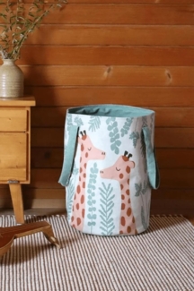 Aufbewahrungskorb Giraffen „Nisü“, 100% Baumwolle, 30x40 cm, von Nattiot