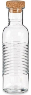 Glaskaraffe mit Korkverschluss, 1070 ml