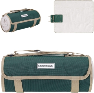 Outdoordecke Picknickdecke 125x150 cm beschichtete Unterseite, anndora, wasserabweisend - schnell zusammenrollar - praktischer Trageriemen
