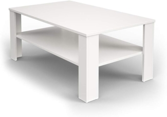 Vicco Couchtisch Weiß 100 x 60 cm
