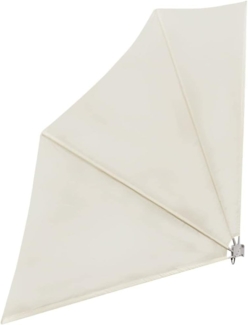 vidaXL Faltbarer Balkonfächer Creme 140×140 cm 41578