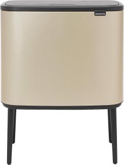 Brabantia Mülleimer Bo Touch Bin Champagnerfarben, 11 + 23 L