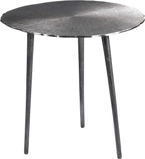 M2 Kollektion Nanda 2 Couchtisch/Beistelltisch/Tischset, Metall, grau, silber, Durchmesser, Höhe 50cm