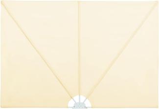 vidaXL Faltbarer Terrassen-Seitenfächer Creme 400×200 cm 44570