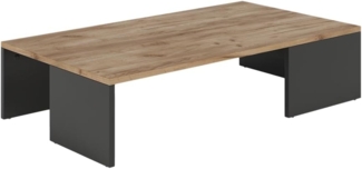 Vicco Couchtisch Hardi, Anthrazit/Goldkraft Eiche, 90x21.4 cm