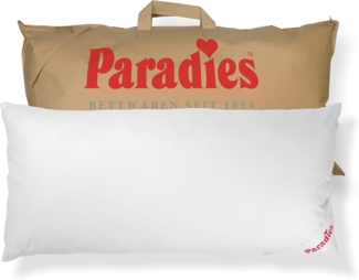 Paradies Kopfkissen Softy Top Bio, Füllung: 100% Polyester, Bezug: 100% Bio-Baumwolle, Bauchschläfer, Seitenschläfer, Rückenschläfer, hergestellt in Deutschland, Füllmengenanpassung durch Reißverschluss