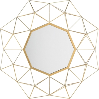 Wandspiegel gold geometrische Form 80x80 cm GAILLAC