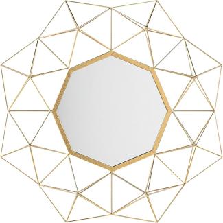 Wandspiegel gold geometrische Form 80 x 80 cm GAILLAC