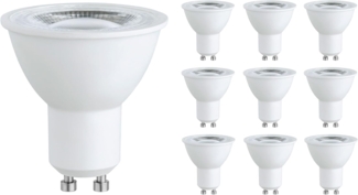 SEBSON LED-Leuchtmittel LED Lampe GU10 Energieeffizienz A warmweiß 2,5W 450lm 230V - 10er Set, GU10, 10 St, Warmweiß, Einbaustrahler 230V