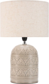 Pauleen Tischleuchte Tender Pearl max20W Beige 230V Stoff/Keramik, Ein-/Ausschalter, ohne Leuchtmittel, E14