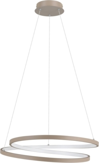 Eglo LED Hängeleuchte Ruotale sandfarben weiß 55 x 150 cm