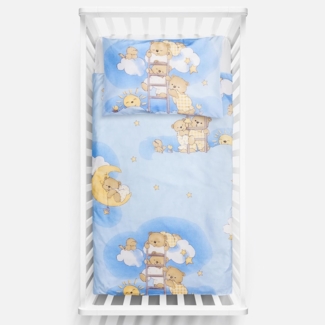 2-teiliges Baby Kinder Bettbezug 120x90 cm mit Kopfkissenbezug - Muster 4