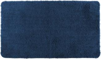 WENKO Badteppich Belize Marine Blue 55 x 65 cm, Mikrofaser