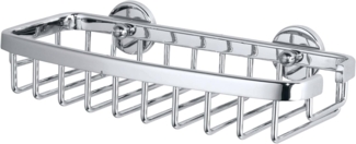 Tesa Ablagekorb Aluxx viereckig S verchromt inkl. Klebelösung