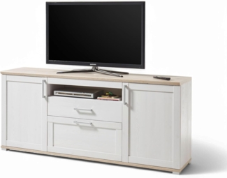 TV-Sideboard Romy / Romance , Holzwerkstoff , Holzfarben , 190 x 80 x 44 cm