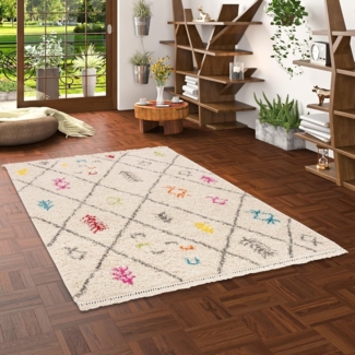 Pergamon Hochflor-Teppich Hochflor Langflor Shaggy Teppich Casablanca Ethno, Rechteckig, Höhe: 35 mm