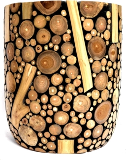 Beistelltisch Teakholz Sitzhocker Konischer Beistelltisch Teak Holz